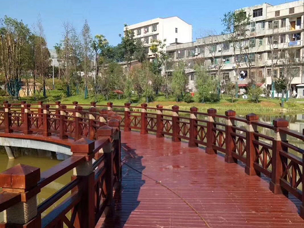 護欄、棧道、古木橋