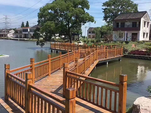 護欄、棧道、古木橋